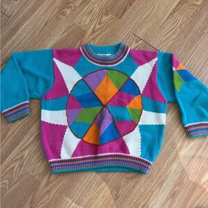 Vintage ESprit geometric knit sweater